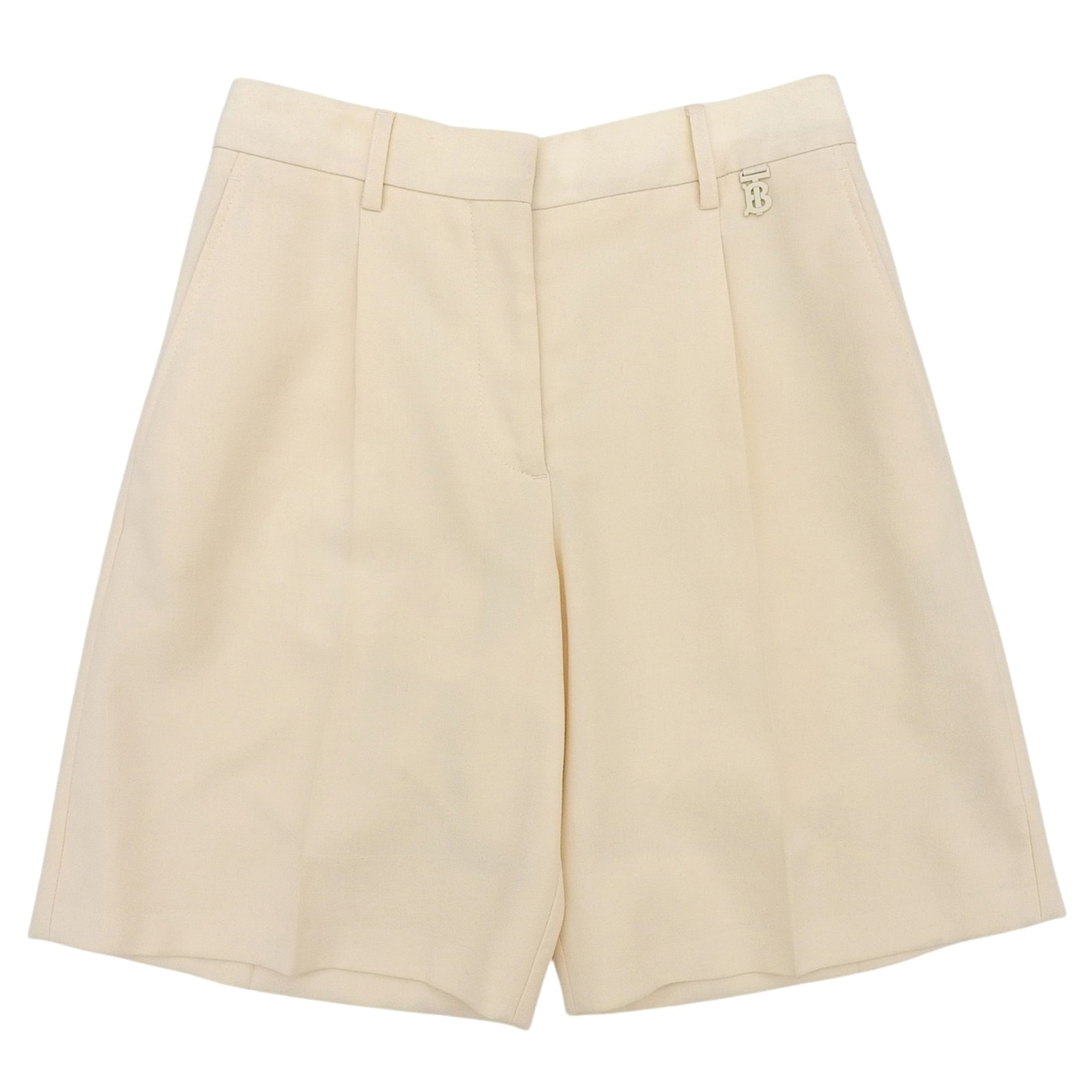 未使用品 バーバリー ショートパンツ クリーム レディース 34 8054151