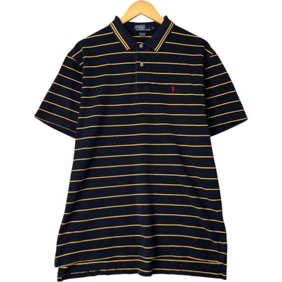 古着 ラルフローレン Ralph Lauren POLO by Ralph Lauren 半袖 ボーダー ポロシャツ メンズXL相当/eaa574513