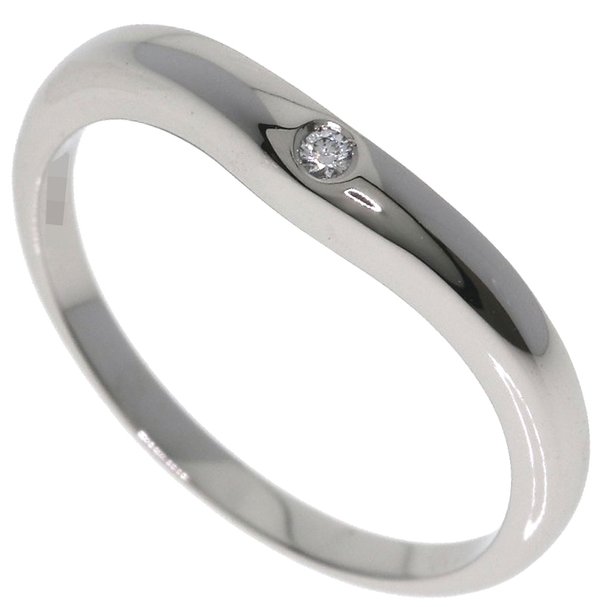 BVLGARI ブルガリ フェディ 1P ダイヤモンド リング・指輪 PT950 レディース [中古]