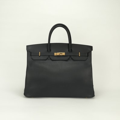 エルメス HERMES バーキン40 バーキン 40 バッグ トートバッグ アルデンヌ ノワール Noir ブラック Black 黒 ゴールド金具 ハンドバッグ