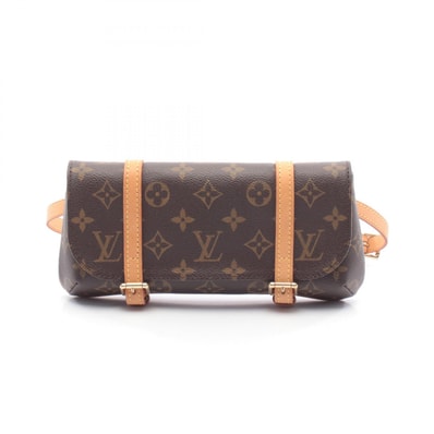 ルイ・ヴィトン LOUIS VUITTON ポシェット マレル ウエストバッグ ボディバッグ バッグ PVCコーティングキャンバス レザー モノグラム レディース ブラウン系 M51159 【中古】