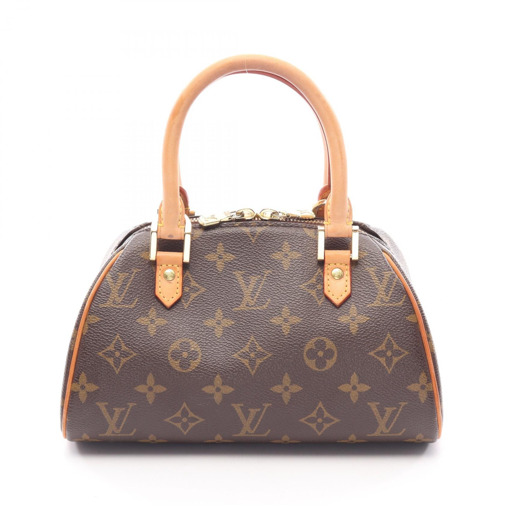 ルイ・ヴィトン LOUIS VUITTON リベラ ミニ モノグラム ハンドバッグ バッグ PVCコーティングキャンバス レザー モノグラム レディース ブラウン系 M50202 【中古】