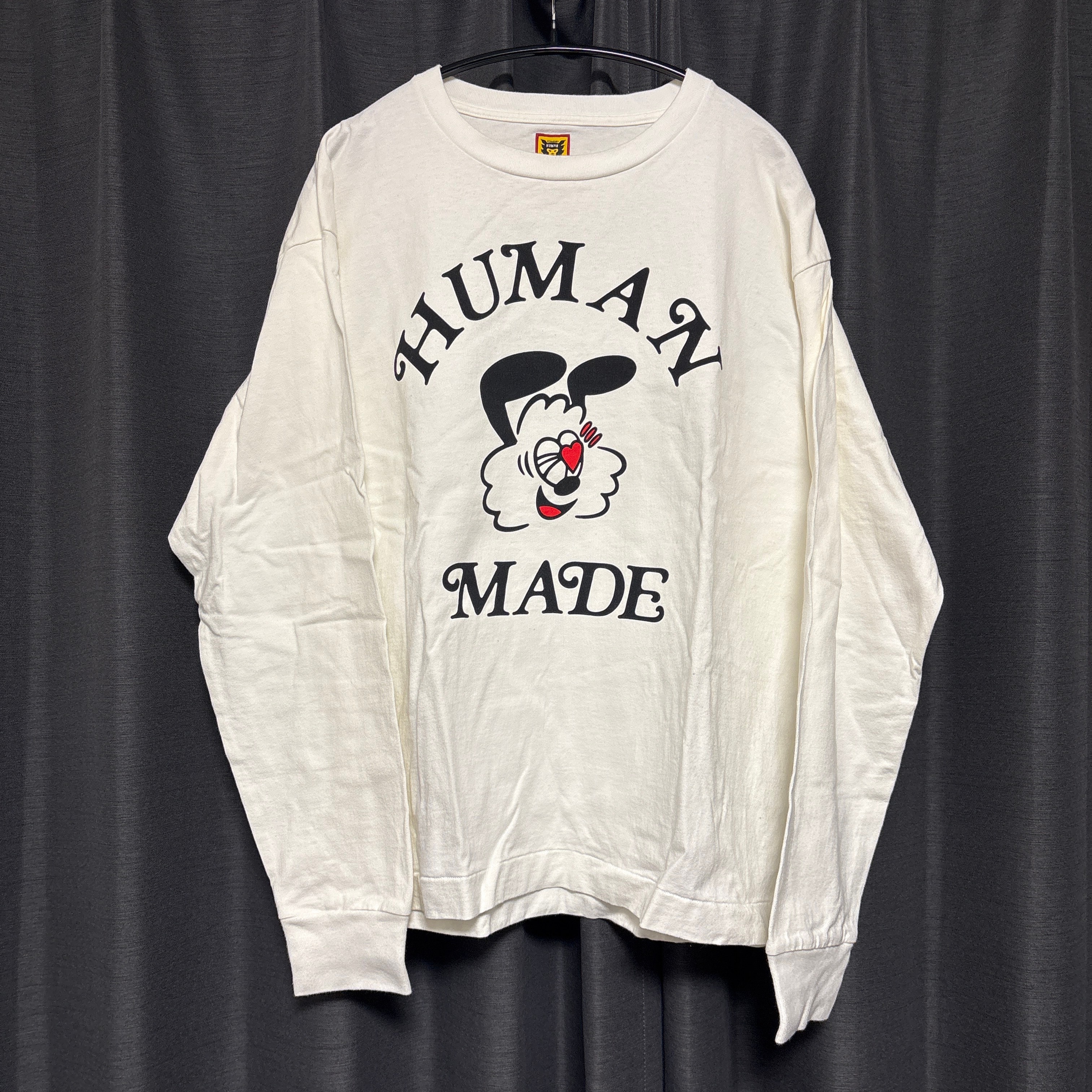 HUMAN MADE GDC Valentine's Day L/S T-Shirt "White" / VERDY