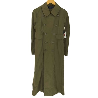 青山タグ AD1997 98SS 再構築 Aライン ダブルブレスト ナイロン トレンチコート【1142556525954】