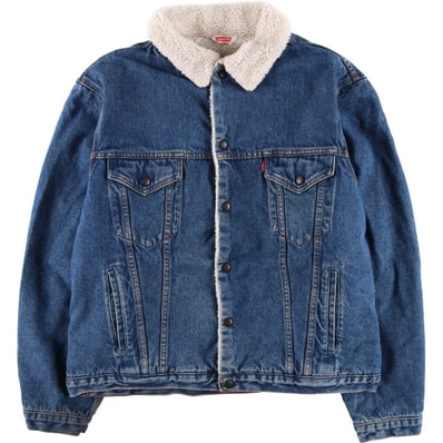 古着 80年代 リーバイス Levi's 70608-0219 デニムボアジャケット メンズXL相当 ヴィンテージ/eaa579851