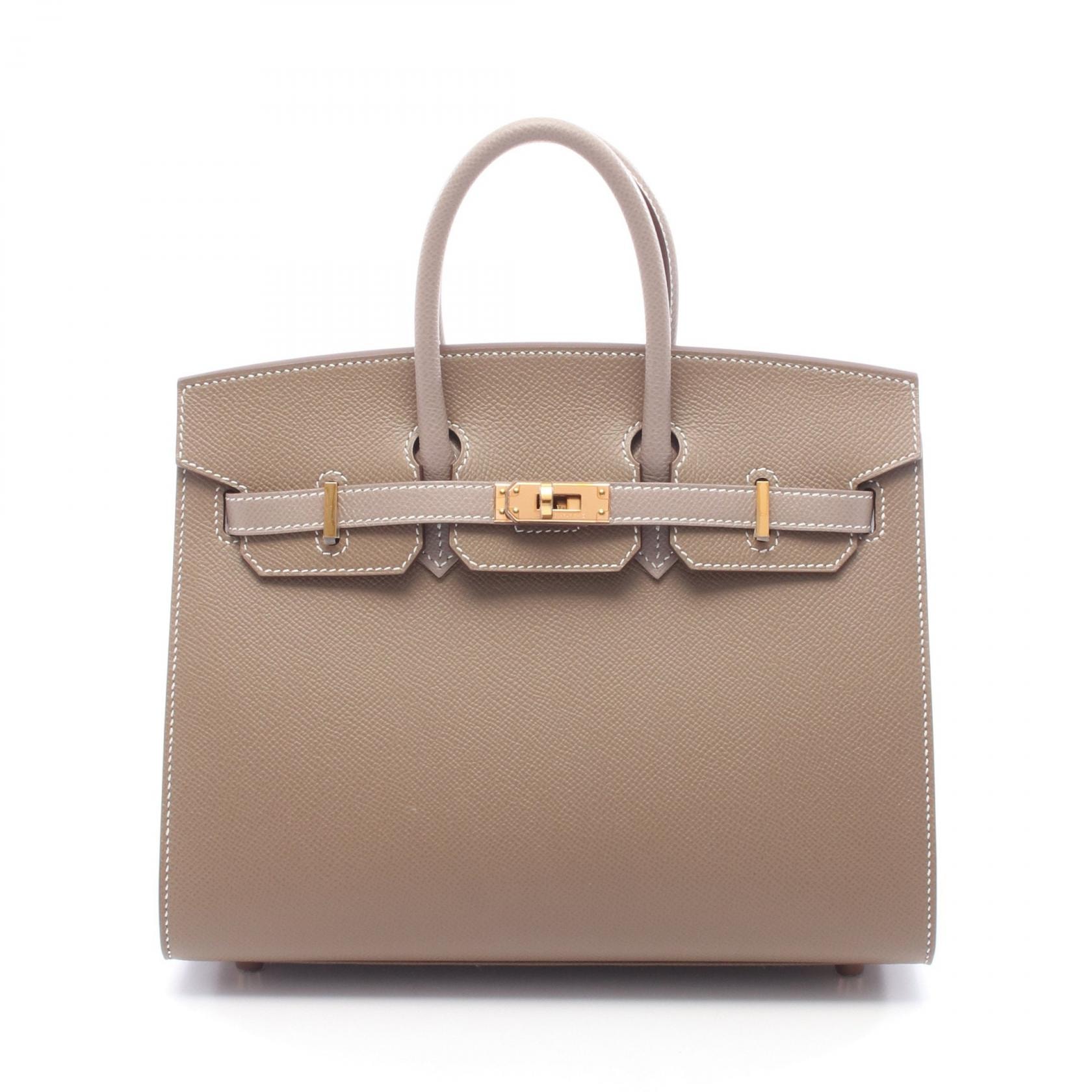 エルメス HERMES バーキン25 セリエ ハンドバッグ バッグ ヴォーエプソン ヴォーエプソン エトゥープ Z刻印(2021年製造) レディース グレー系 / ベージュ系 【中古】