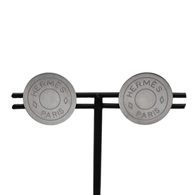 HERMES エルメス クルードセル イヤリング セリエ メタル シルバー レディース 【中古】