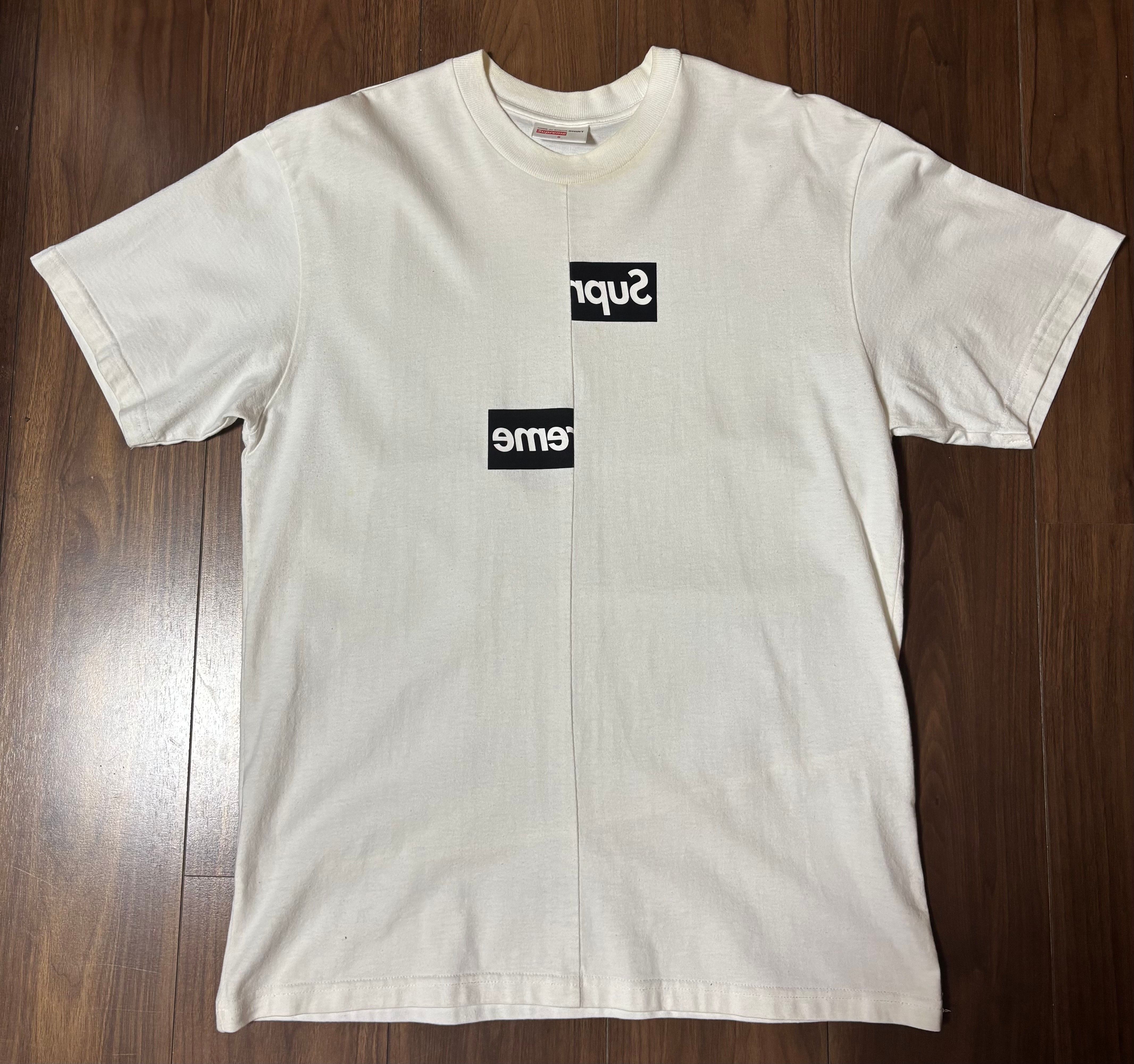 Supreme / Comme des Garçons SHIRT® Split Box Logo Tee "White"