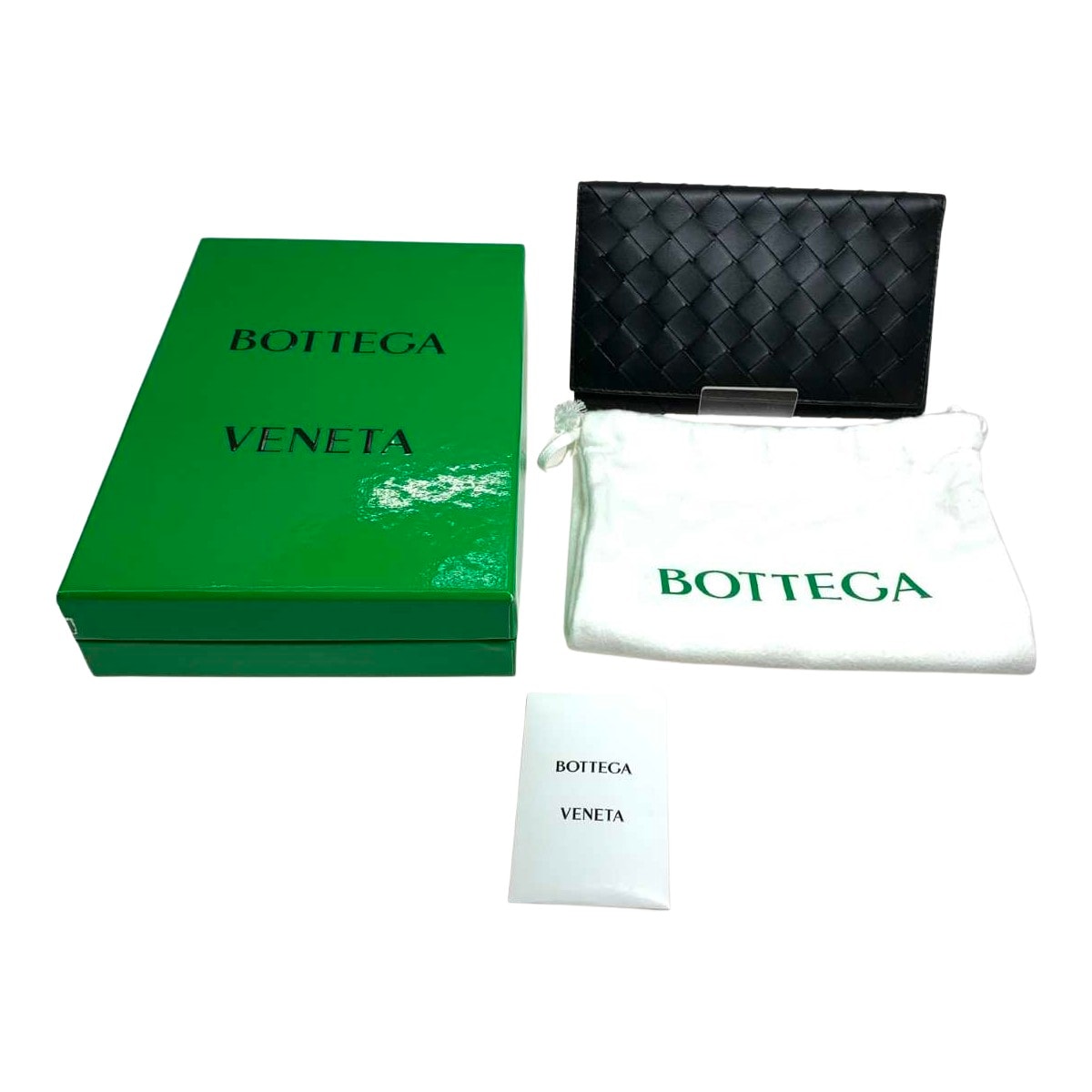 ●●BOTTEGA VENETA ボッテガヴェネタ 2つ折り財布 P01532692U ブラック