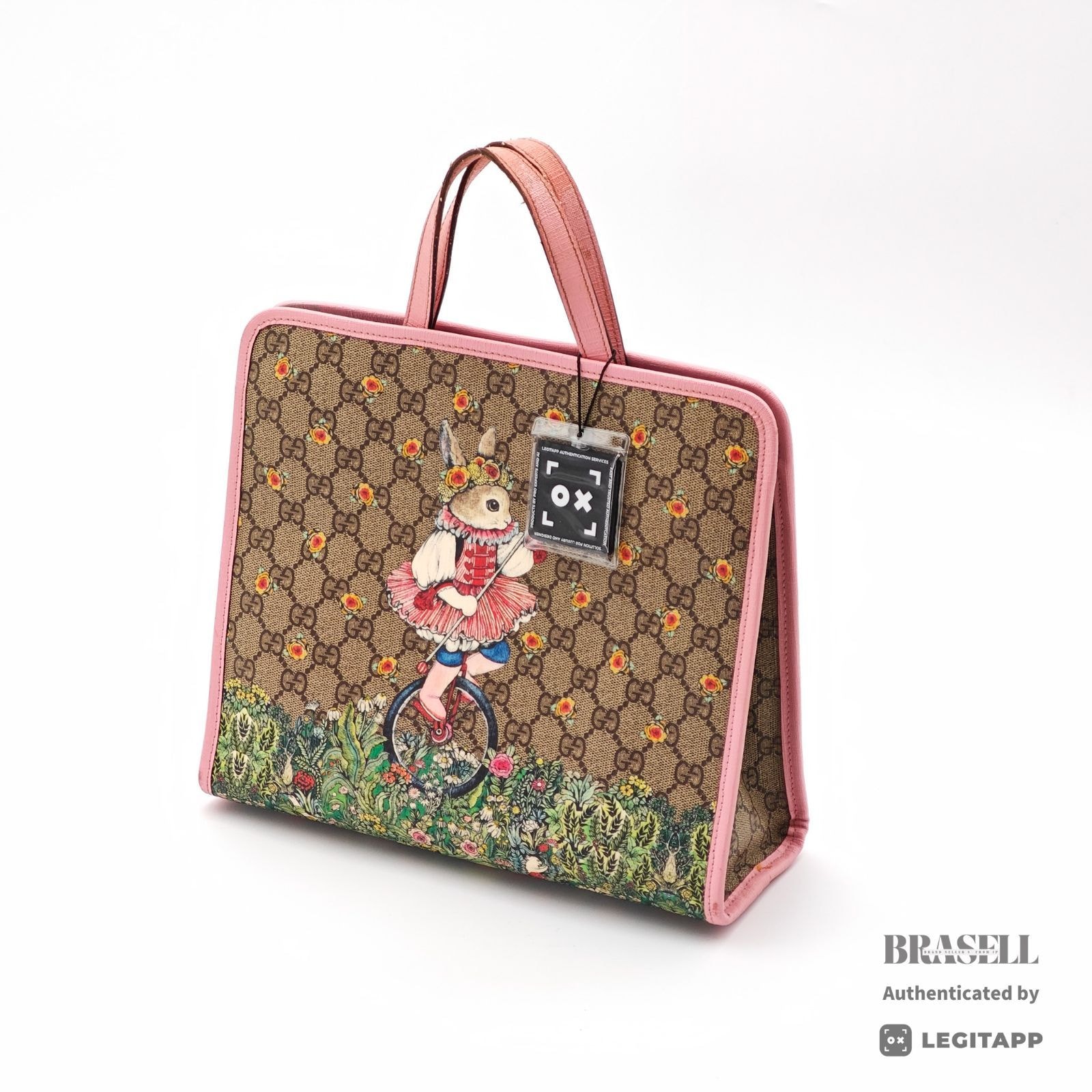 GUCCI グッチ チルドレンズ・ヒグチユウコ GGスプリーム チルドレンズ・ヒグチユウコ 630542 520981 ハンドバッグ Canvas Beige, Pink レディース
