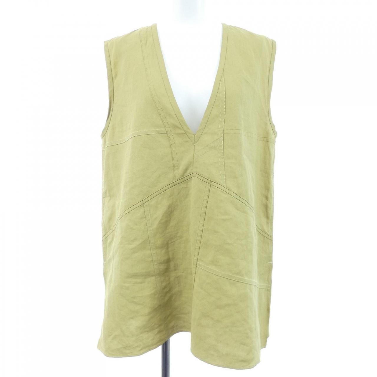 JIL SANDER ジルサンダー ベスト/ノースリーブ S 黄 【古着】【中古】【送料無料】 JIL SANDER（ジルサンダー）中古・古着オンライン通販 | Kindal