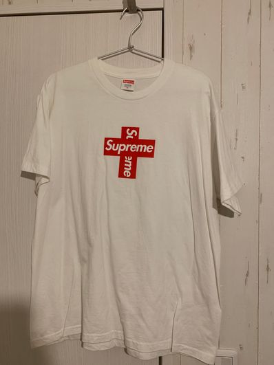 Supreme Cross Box Logo Tee "White"