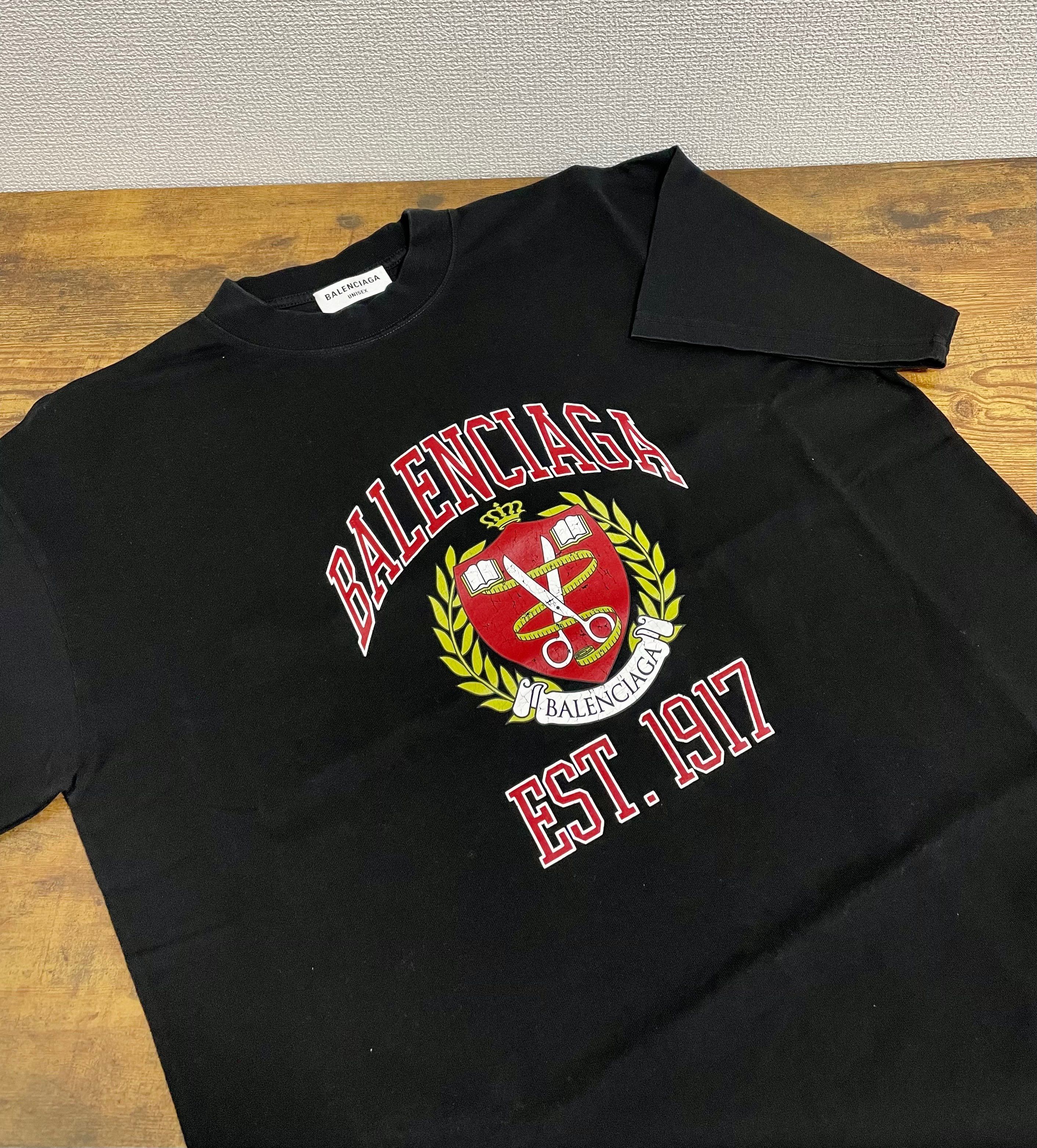 【新品】バレンシアガ カレッジ・ミディアムフィット・Tシャツ