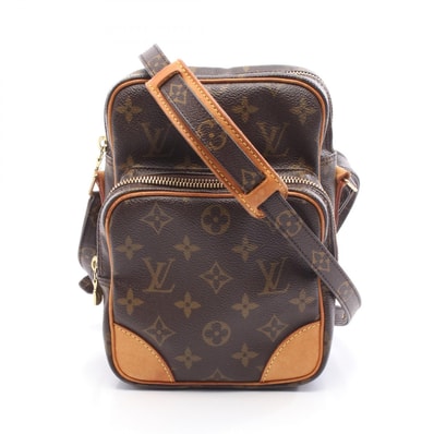 ルイ・ヴィトン LOUIS VUITTON アマゾン ショルダーバッグ バッグ PVCコーティングキャンバス レザー モノグラム レディース ブラウン系 M45236 【中古】