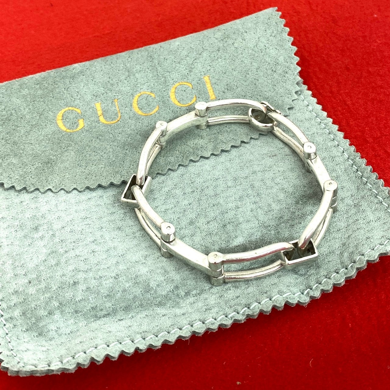 GUCCI グッチ ホースビット トムフォード期 シルバー925 ブレスレット シルバー
 36564