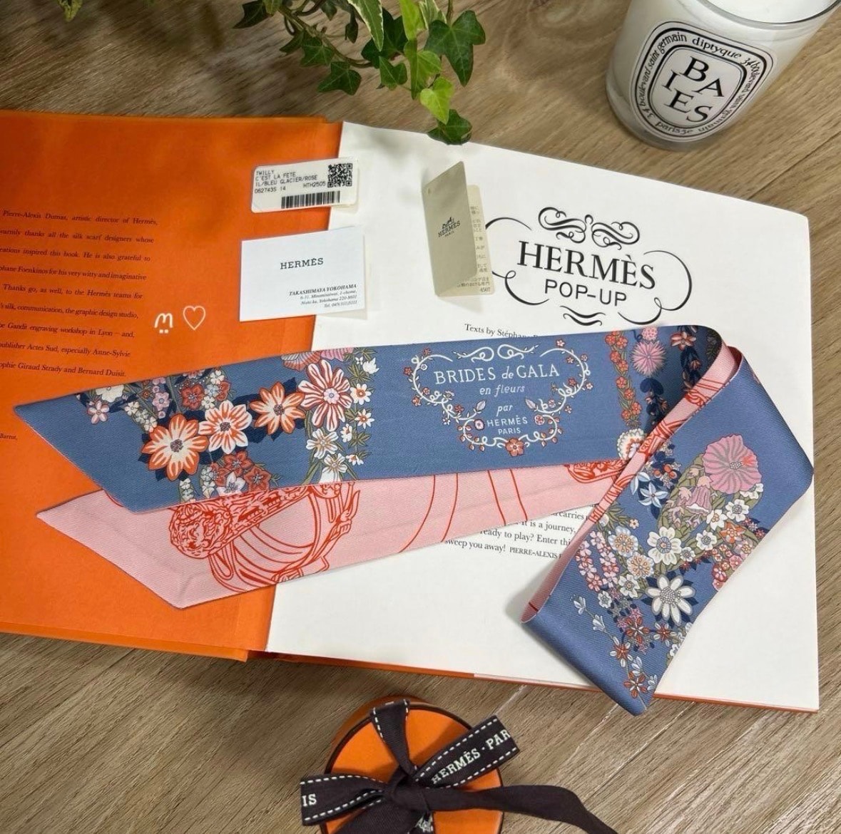 HERMESエルメス　ツイリー　ブリッドドゥガラアンフルール　25SS　フラワー