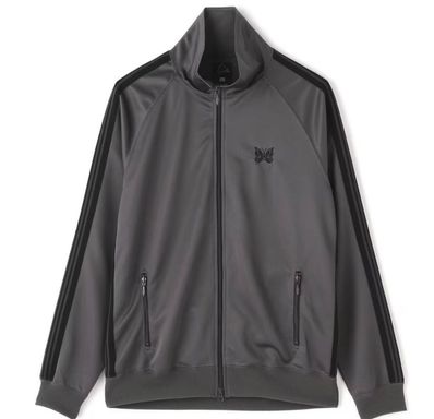 NEEDLES BEAVER Exclusive Track Jacket - Poly Smooth "Charcoal"