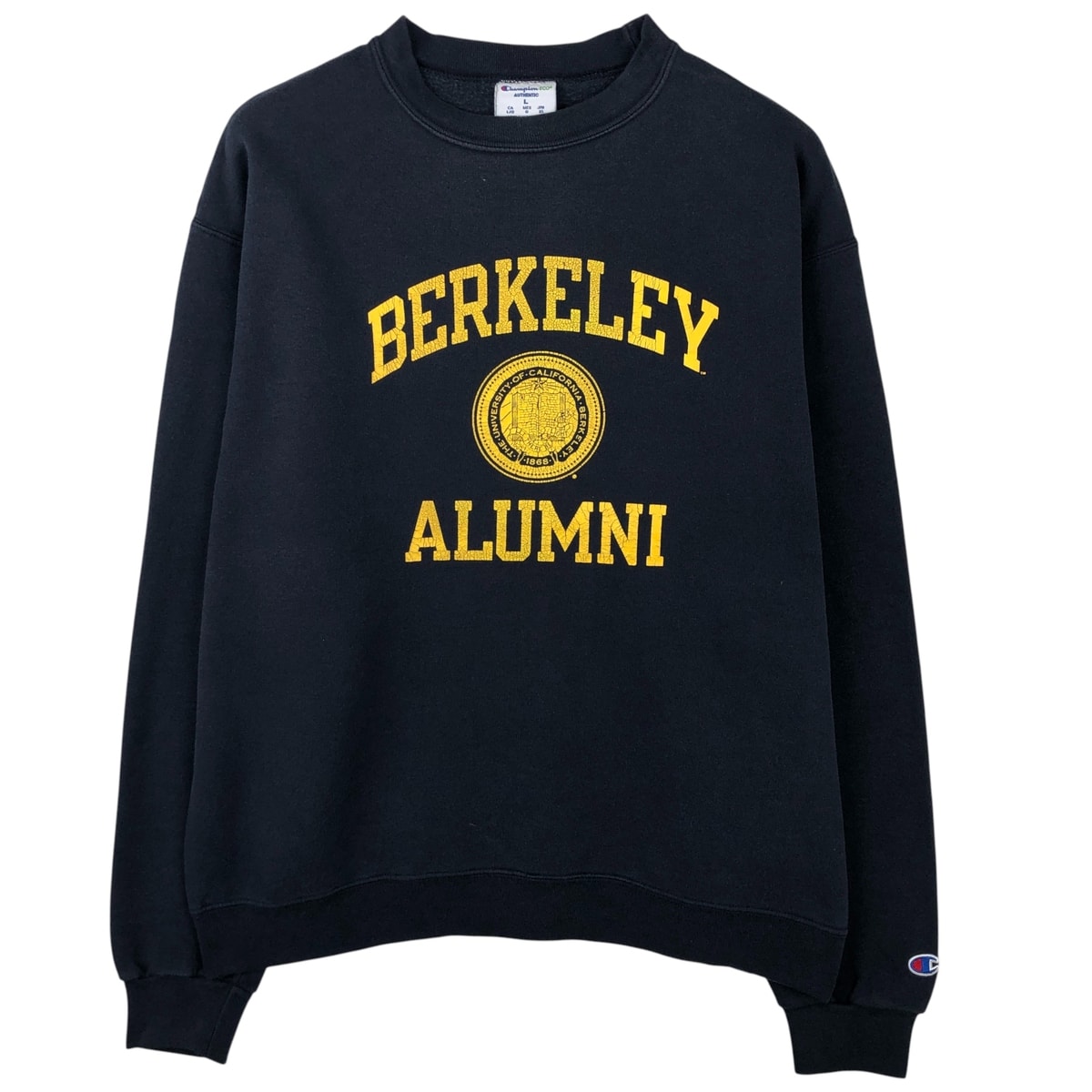 古着 チャンピオン Champion ECO 3連プリント カレッジスウェットシャツ トレーナー メンズL相当/eaa610681