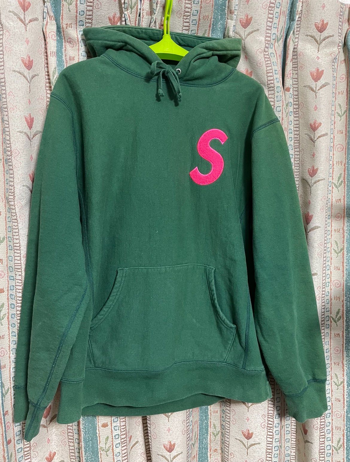 Supreme S Logo Hooded Sweatshirt "Green" (19FW)