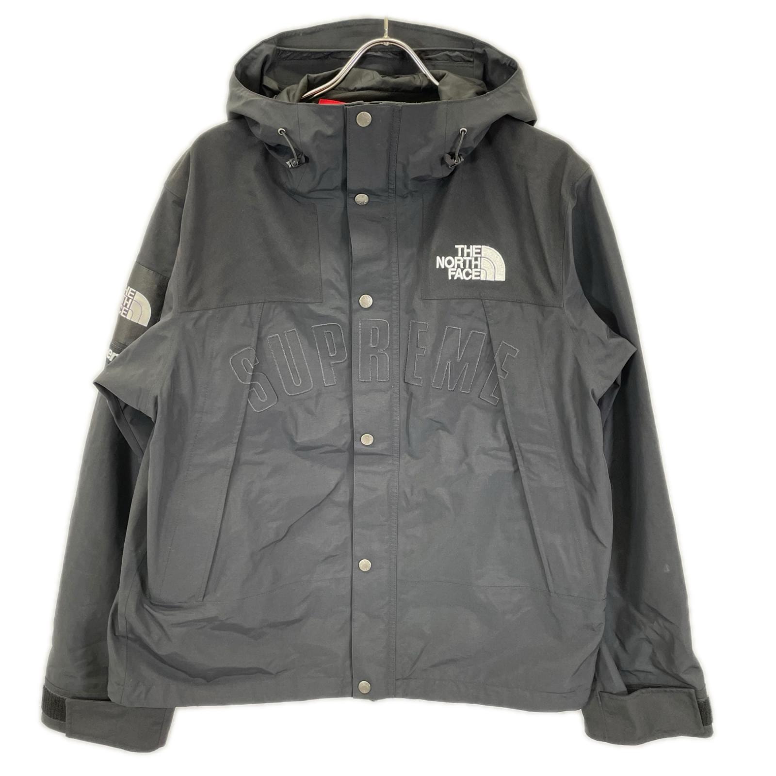 ノースフェイス ×Supreme NF0A3VMM 19SS ブラック アーチロゴマウンテンパーカー