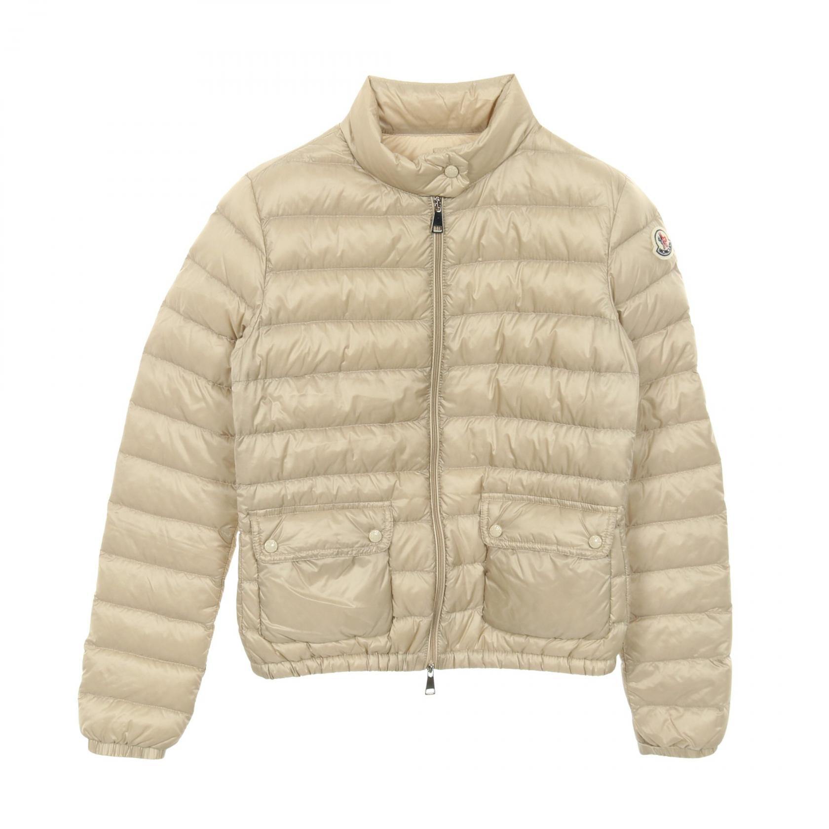 モンクレール MONCLER LANS ダウンジャケット 衣料品 アウター ナイロン レディース ベージュ系 【中古】