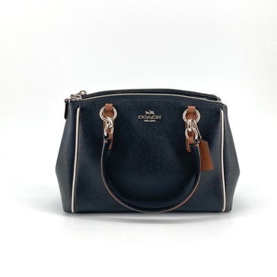 COACH(コーチ) ミニクリスティーキャリーオール F57487 ハンドバッグ ブラック