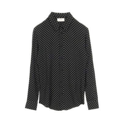 セリーヌ CELINE トリオンフ ルーズ 衣料品 トップス レーヨン メンズ ブラック系 【中古】