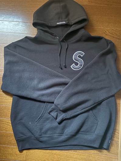 Supreme S Logo Hooded Sweatshirt "Black"
