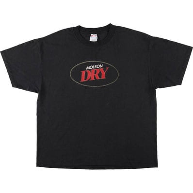 古着 90年代 ヘインズ Hanes MOLSON DRY アドバタイジングTシャツ USA製 メンズXL相当 ヴィンテージ/eaa577155