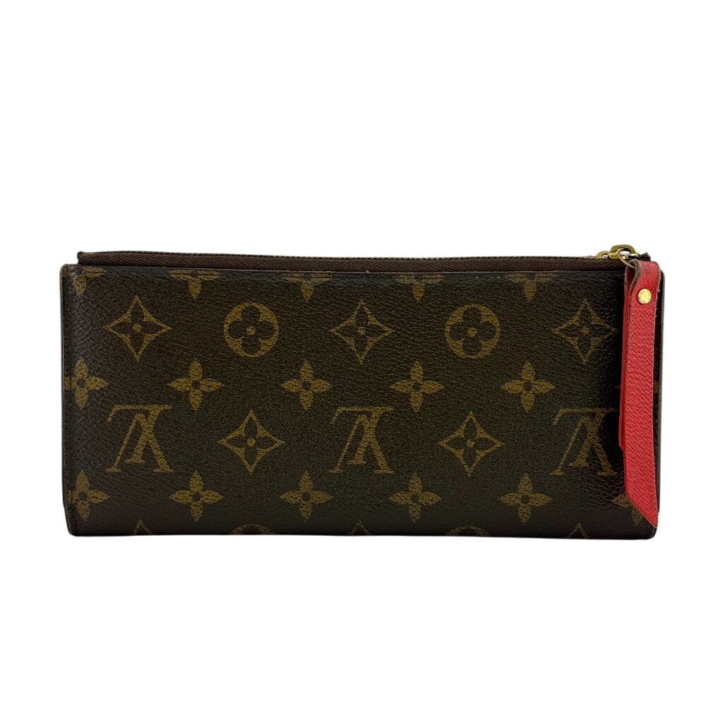ルイヴィトン LOUIS VUITTON 長財布 モノグラム ポルトフォイユアデル 二つ折り長財布 ロングウォレット M61287 ブラウン