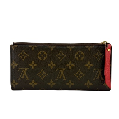 ルイヴィトン LOUIS VUITTON 長財布 モノグラム ポルトフォイユアデル 二つ折り長財布 ロングウォレット M61287 ブラウン