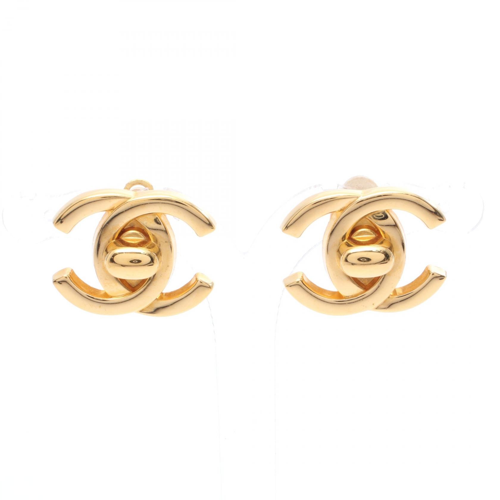 シャネル CHANEL ココマーク イヤリング ジュエリー GP(ゴールドメッキ) レディース ゴールド系 【中古】