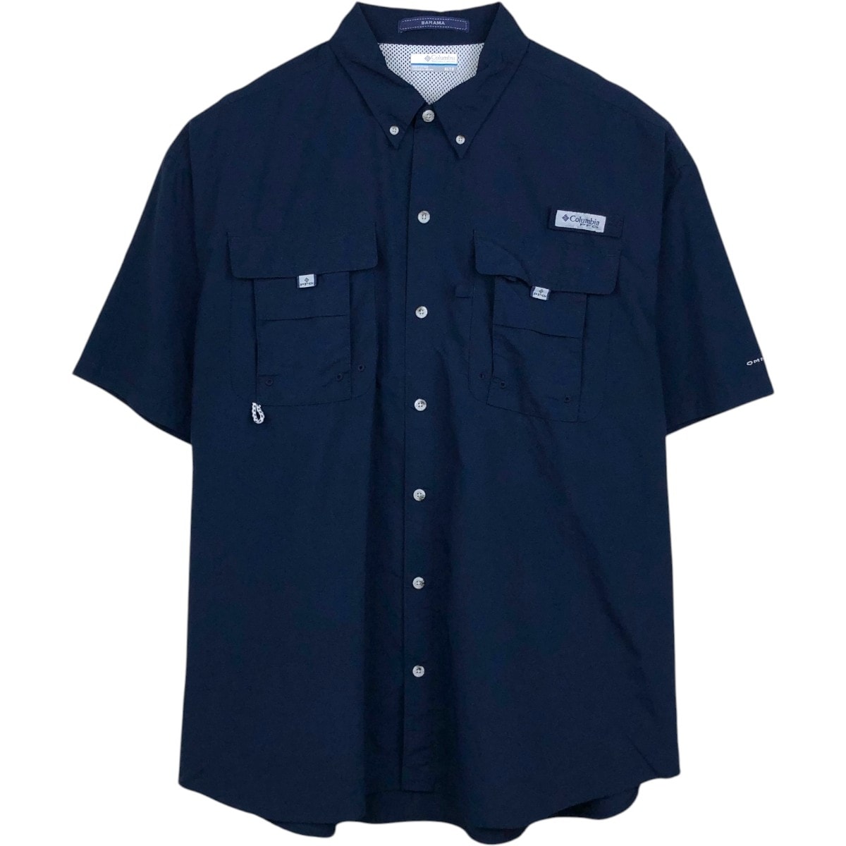 古着 コロンビア Columbia PFG BAHAMA バハマ OMNI-SHADE オムニシェイド ボタンダウン 半袖 フィッシングシャツ メンズXL相当/eaa658306