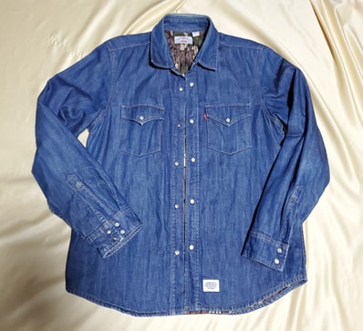 2013 Supreme Levi's Denim Quilted Shirt Size M MADE IN USA 23100円 検/ 13 シュプリーム リーバイス デニム キルト シャツ アメリカ製