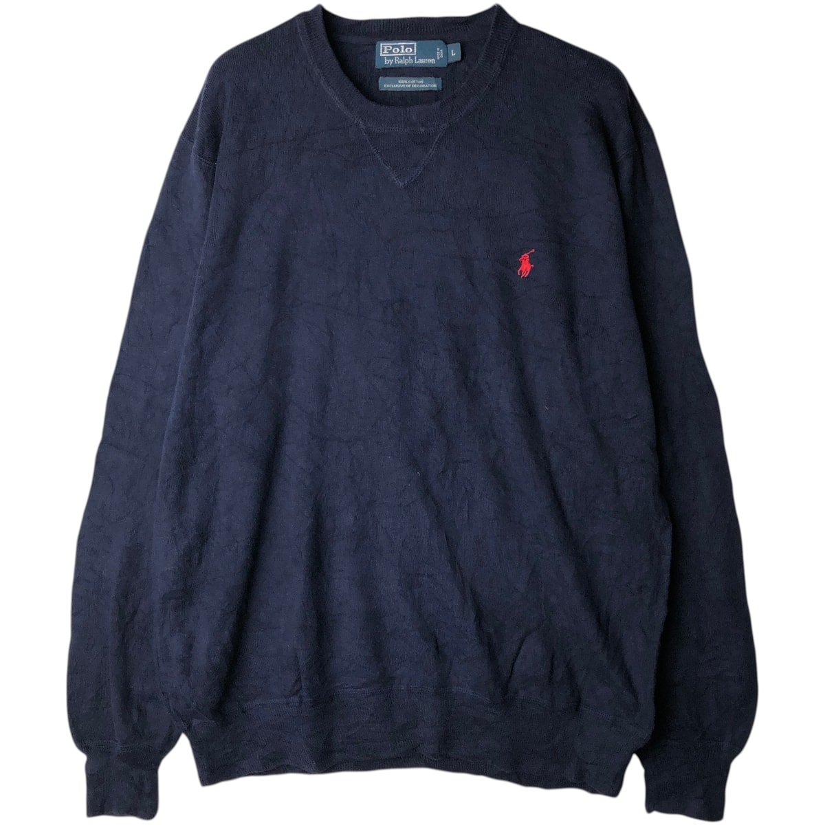 古着 ラルフローレン Ralph Lauren POLO by Ralph Lauren コットンニットセーター メンズL相当/eaa627438
