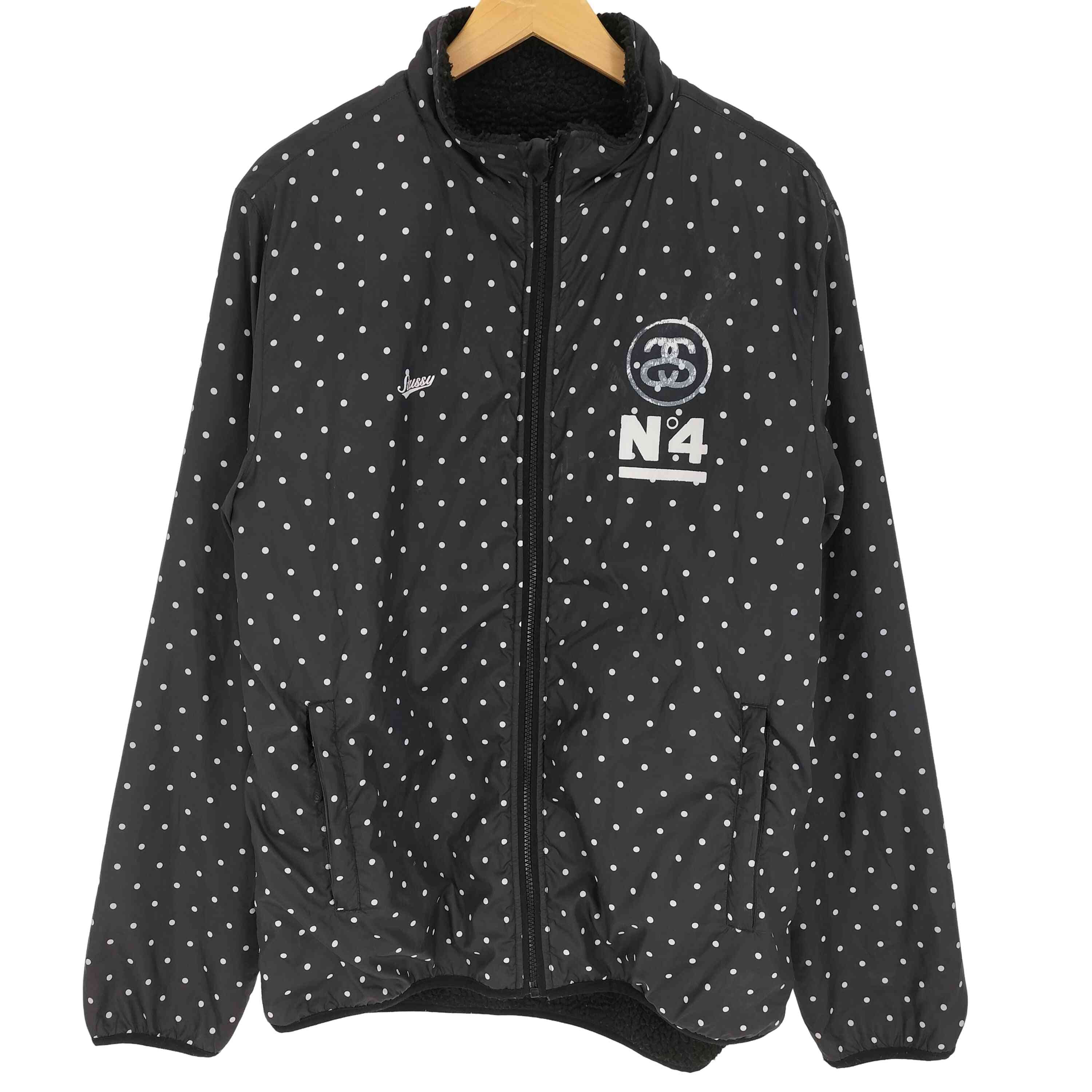 Reversible polka dot fleece jacket リバーシブル フリース ジャケット【1143436515959】