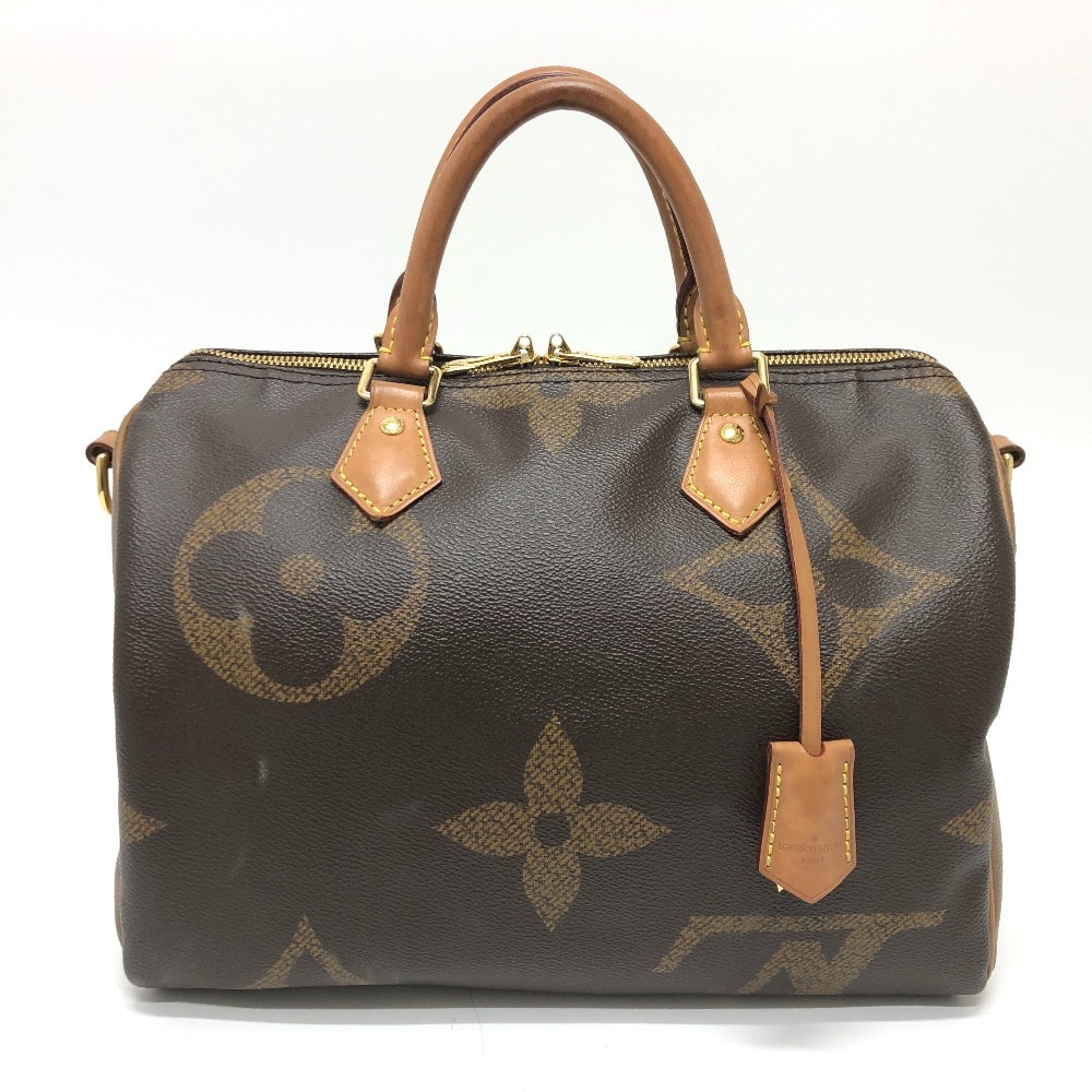 ルイヴィトン LOUIS VUITTON スピーディ バンドリエール30 M44602 モノグラム ジャイアント ミニボストンバッグ カバン ハンドバッグ モノグラムジャイアントキャンバス ブラウン