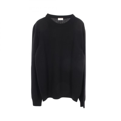 サンローランパリ SAINT LAURENT PARIS ダメージ加工 ニット 衣料品 トップス ウール カシミヤ メンズ ブラック系 386336 【中古】
