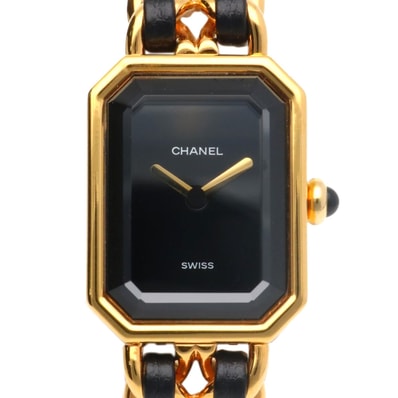 シャネル プルミエール S 腕時計 時計 GP H0001 クオーツ レディース 1年保証 CHANEL 中古