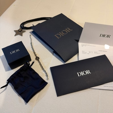 Dior x Stone Island Bracelet Brass and Resin "Black"