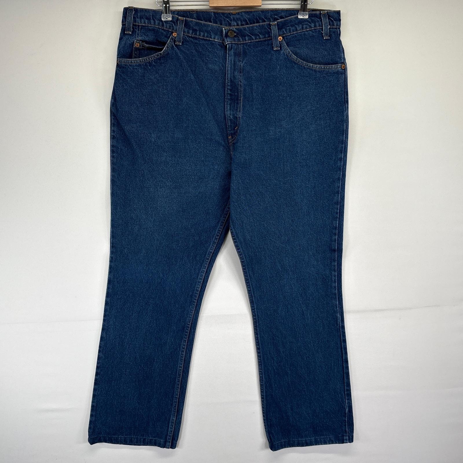 古着 90's/90年代 リーバイス Levi's USA製 デニムパンツ 40509−0215 オレンジタブ ジーパン ストレート 大きいサイズ w42 L32 ブルー メンズ