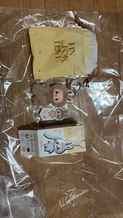 POP MART THE MONSTERS (LABUBU) Pin for Love Series-Vinyl Plush Pendant (A-M) B