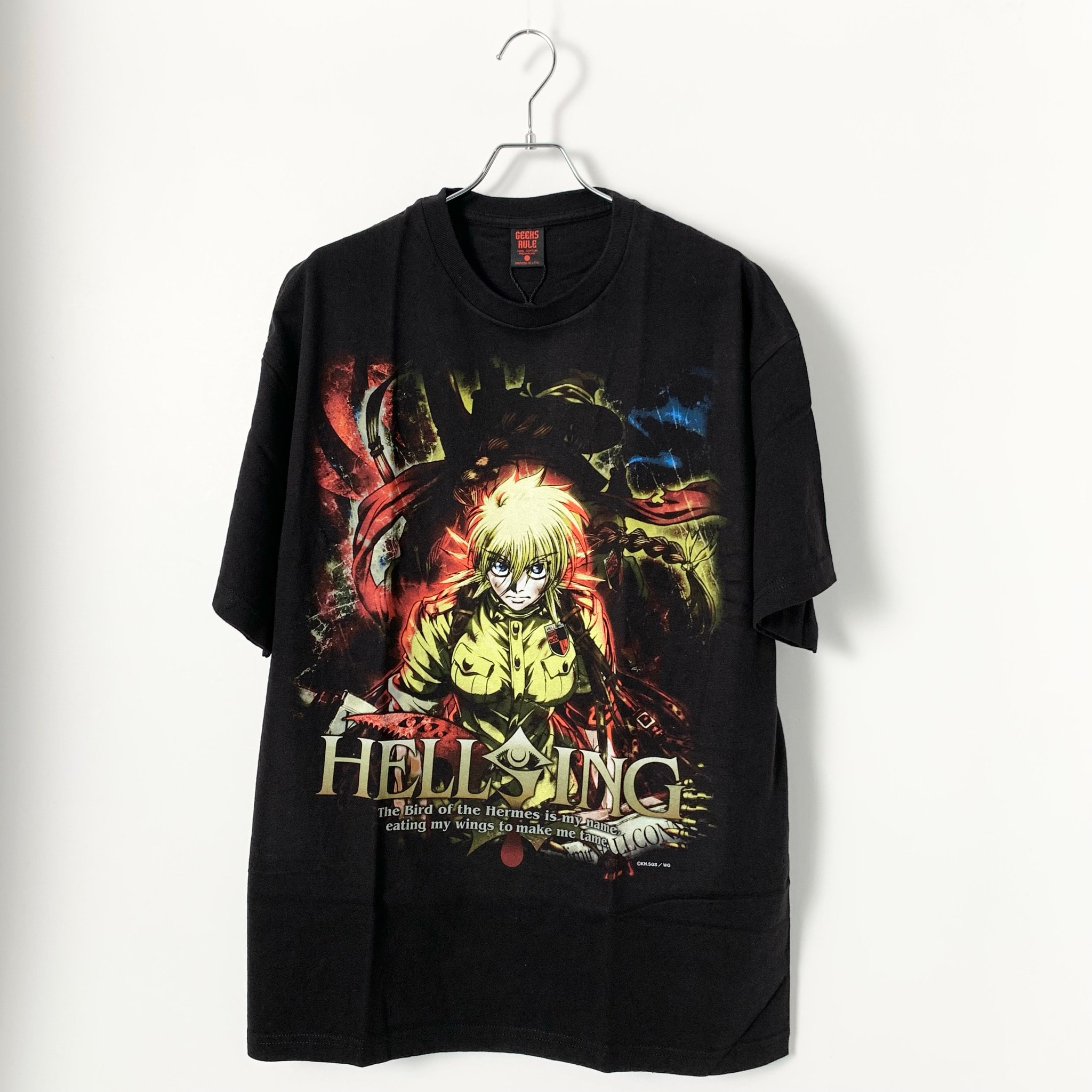 Geeks Rule x HELLSING OVA Silkscreen Printing T Shirt Seras "Black"