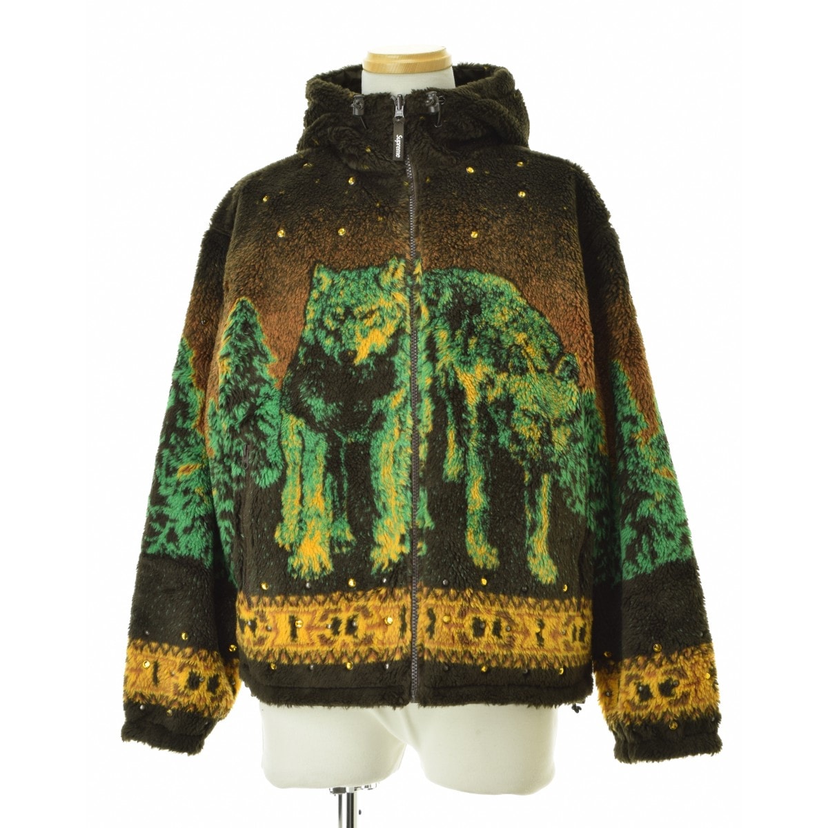 Supreme x B.B. Simon Reversible Hooded Fleece Jacket "Brown"