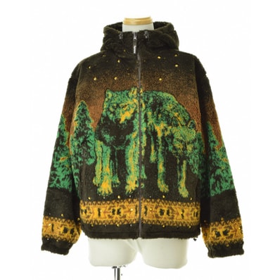 Supreme x B.B. Simon Reversible Hooded Fleece Jacket "Brown"