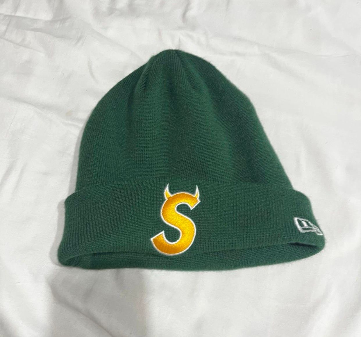 Supreme New Era S Logo Beanie "Dark Green" (22FW)