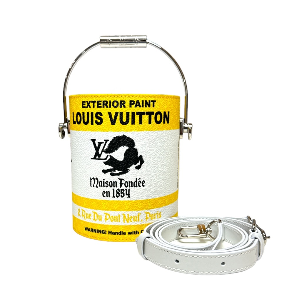 ルイヴィトン ペイント カン ショルダーバッグ モノグラムキャンバス M81593 イエロー ユニセックス LOUIS VUITTON  中古