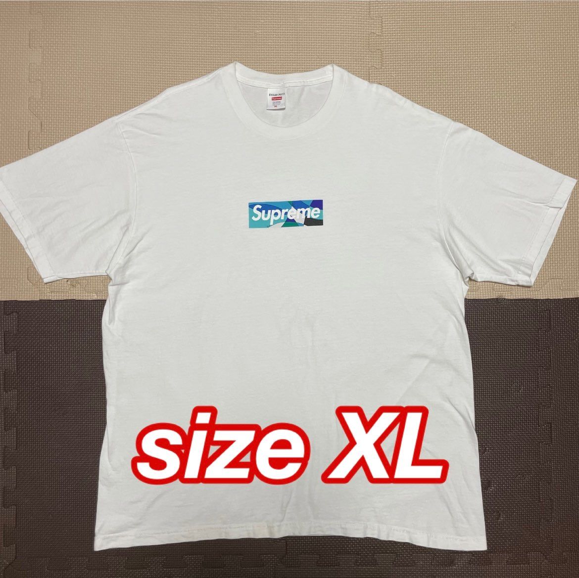 Supreme / Emilio Pucci® Box Logo Tee "White/Blue"
