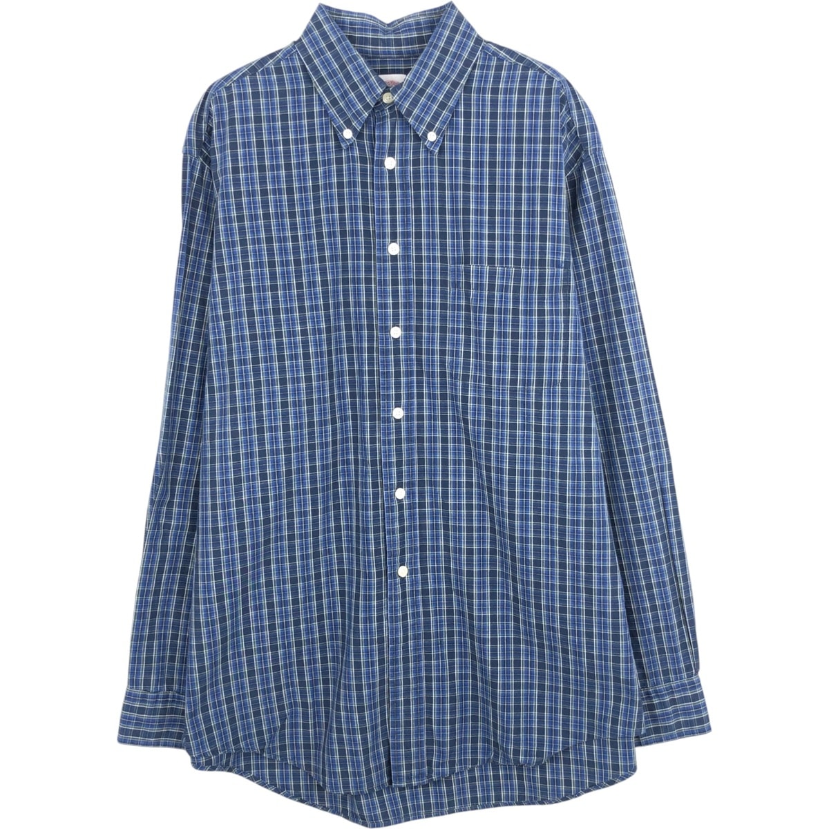 古着 ブルックスブラザーズ Brooks Brothers 346 長袖 ボタンダウンチェックシャツ メンズM相当/eaa625153