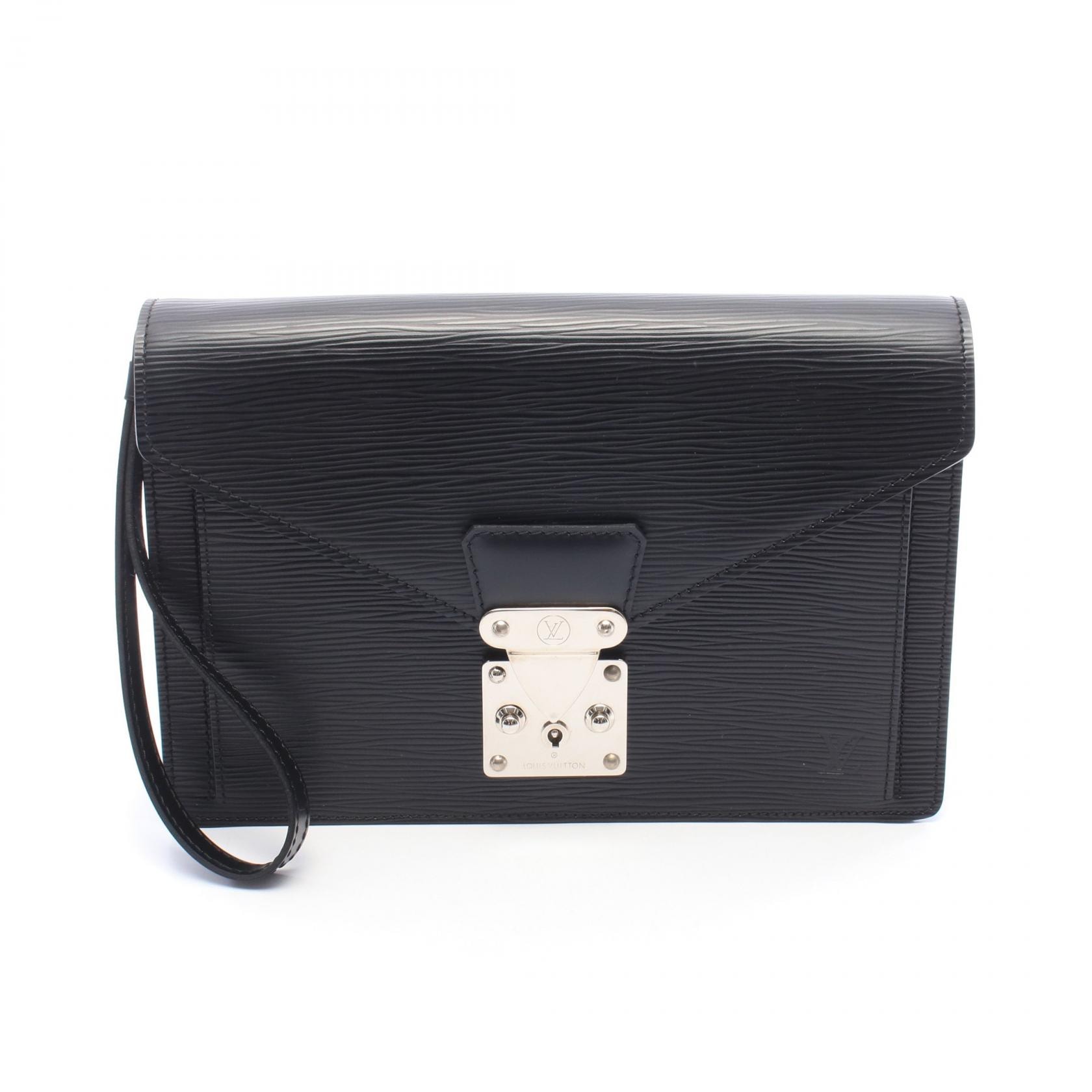 ルイ・ヴィトン LOUIS VUITTON ポシェット セリエ ドラゴンヌ セカンドバッグ クラッチバッグ バッグ レザー エピ ノワール メンズ ブラック系 M52762 【中古】